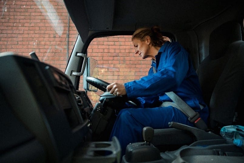 Female truck driver